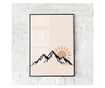 Uokvireni Plakati, Minimal Mountain, 60x40 cm, Crni okvir