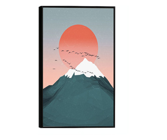 Uokvireni Plakati, Minimal Mountains, 50x 70 cm, Crni okvir