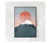 Uokvireni Plakati, Minimal Mountains, 50x 70 cm, Crni okvir