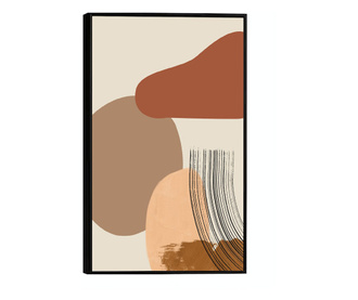 Plakat w ramce, Minimal of Brown, 50x 70 cm, czarna ramka