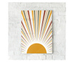 Plakat w ramce, MInimal Sun Rays, 21 x 30 cm, biała ramka