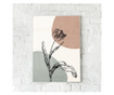 Plakat w ramce, Minimalist Flower, 80x60 cm, biała ramka