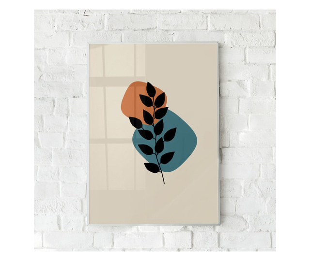 Plakat w ramce, Minimalist Plant 1, 50x 70 cm, biała ramka