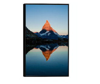 Uokvireni Plakati, Mirror Mountain, 21 x 30 cm, Crni okvir