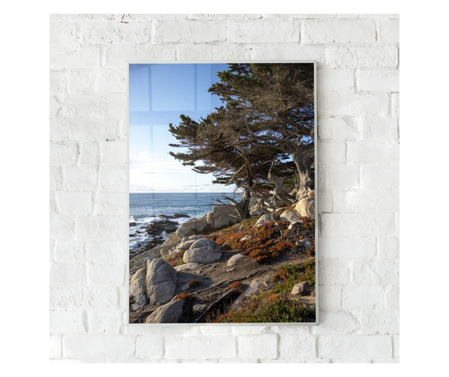 Plakat w ramce, Monterey California, 50x 70 cm, biała ramka