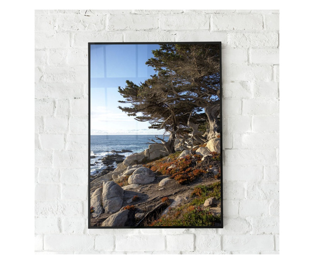Plakat w ramce, Monterey California, 42 x 30 cm, czarna ramka