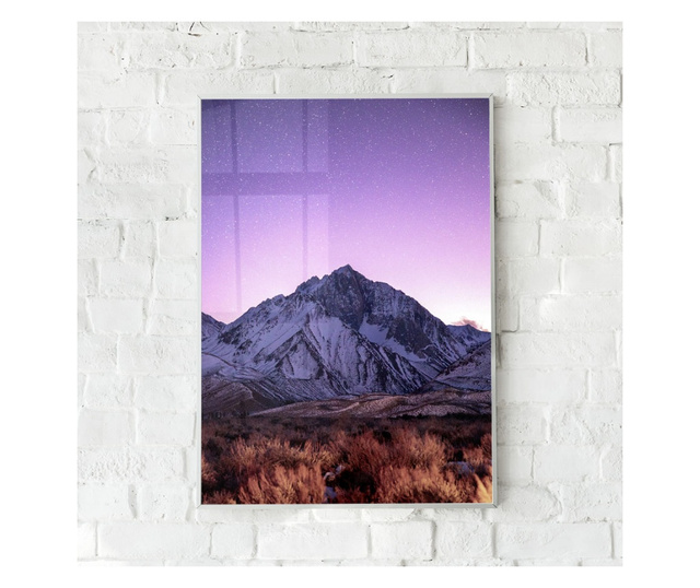 Plakat w ramce, Mount Morrison, 80x60 cm, biała ramka