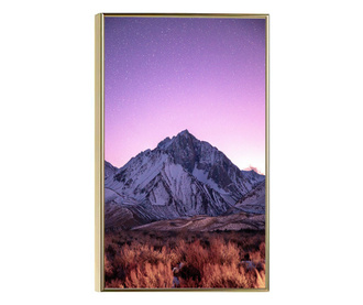 Plakat w ramce, Mount Morrison, 21 x 30 cm, złota rama