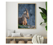 Plakat w ramce, Mountain Goat, 50x 70 cm, złota rama