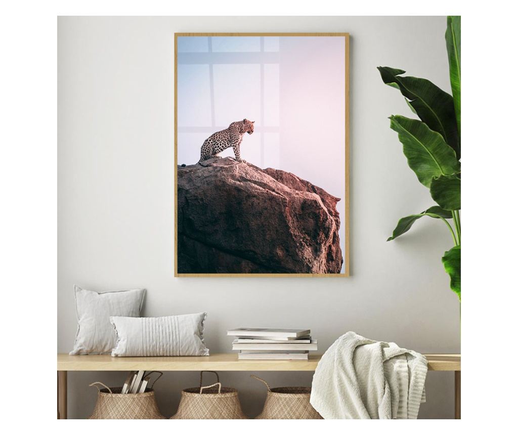 Uokvireni Plakati, Mountain Leopard, 80x60 cm, Zlatni okvir - 2