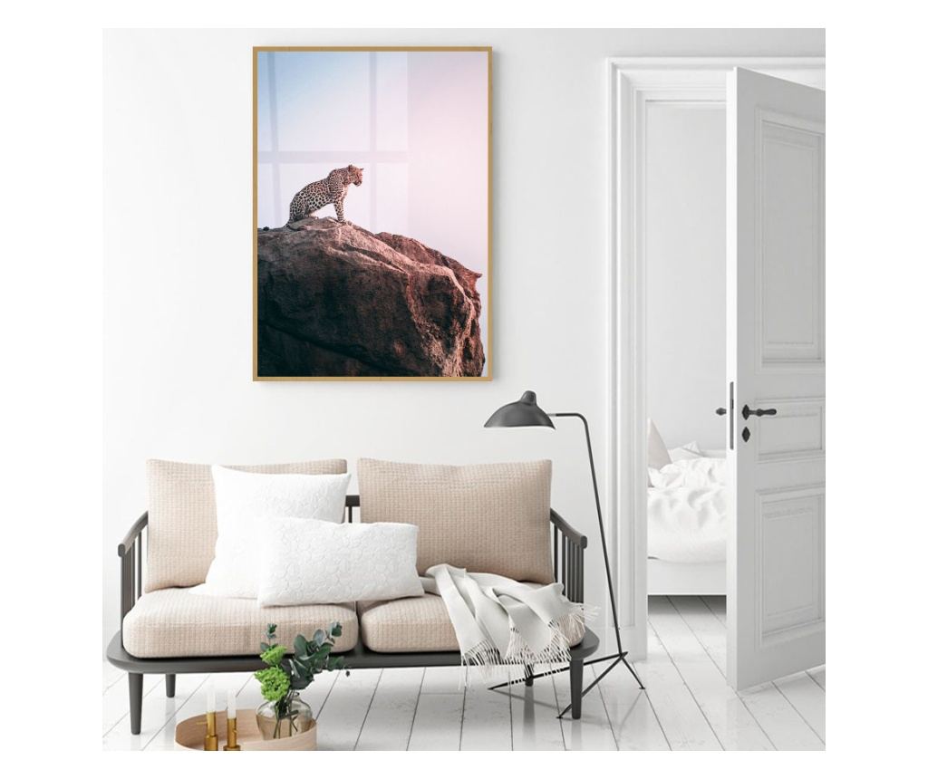 Uokvireni Plakati, Mountain Leopard, 80x60 cm, Zlatni okvir - 5