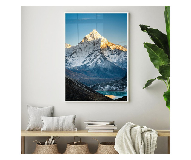 Plakat w ramce, Mountain Peak, 21 x 30 cm, biała ramka