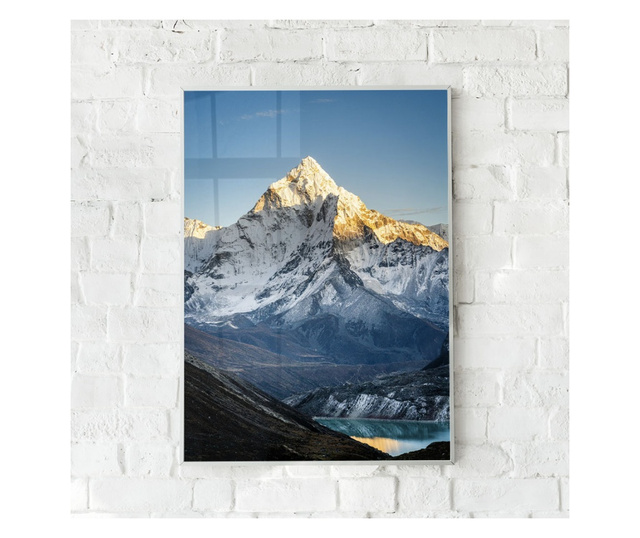 Plakat w ramce, Mountain Peak, 21 x 30 cm, biała ramka
