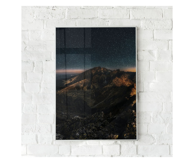 Plakat w ramce, Mountain Sky, 60x40 cm, biała ramka