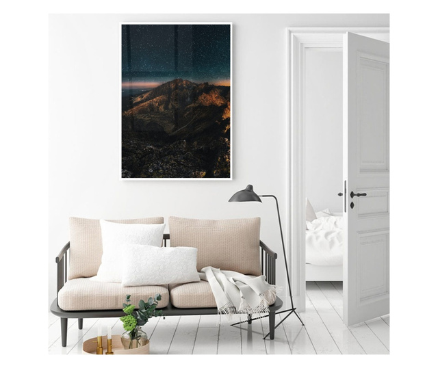 Plakat w ramce, Mountain Sky, 60x40 cm, biała ramka