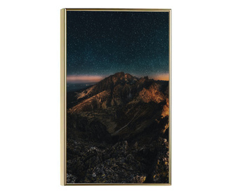 Plakat w ramce, Mountain Sky, 60x40 cm, złota rama