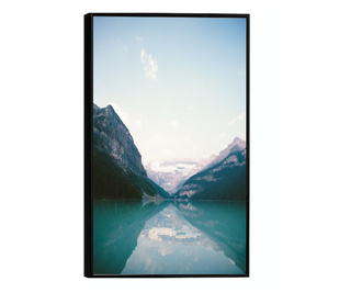 Plakat w ramce, Mountain Valley, 60x40 cm, czarna ramka