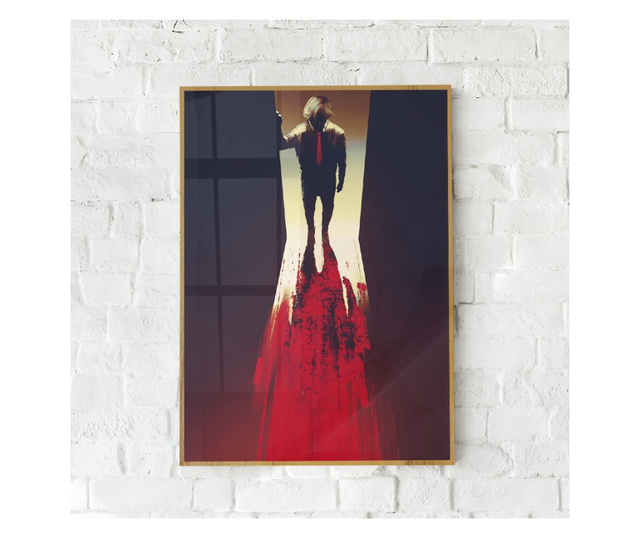Plakat w ramce, Murder Man, 42 x 30 cm, złota rama