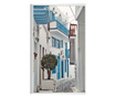 Plakat w ramce, Mykonos Street, 60x40 cm, biała ramka