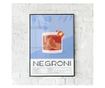 Uokvireni Plakati, Negroni, 42 x 30 cm, Crni okvir
