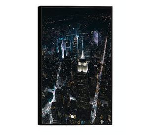 Plakat w ramce, Night Landscape, 42 x 30 cm, czarna ramka