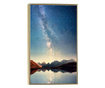 Plakat w ramce, Night Sky Landscape, 80x60 cm, złota rama