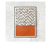 Uokvireni Plakati, Orange Background With Black Lines, 42 x 30 cm, Crni okvir