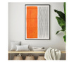 Uokvireni Plakati, Orange Lines, 80x60 cm, Crni okvir