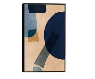 Uokvireni Plakati, Overlapping Abstract, 42 x 30 cm, Crni okvir