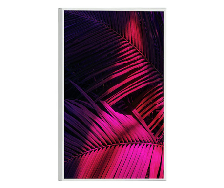Tablou Poster Inramat, Palm Leaves, 42 x 30 cm, Rama Alba