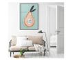 Uokvireni Plakati, Pear Pattern, 80x60 cm, Crni okvir