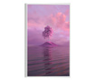 Plakat w ramce, Pink landscape, 80x60 cm, biała ramka