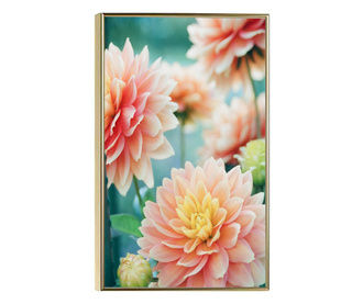 Plakat w ramce, Pink Spring, 80x60 cm, złota rama