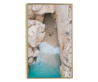 Uokvireni Plakati, Private White Cave, 42 x 30 cm, Zlatni okvir