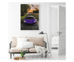 Uokvireni Plakati, Purple Lamborghini, 80x60 cm, Bijeli okvir