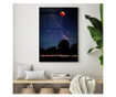 Plakat w ramce, Red Moon, 80x60 cm, czarna ramka