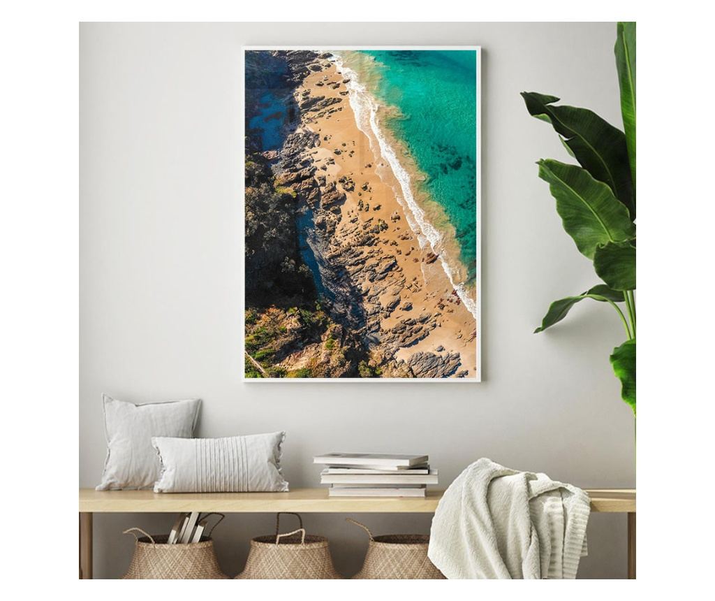 Uokvireni Plakati, Rocky Beach, 42 x 30 cm, Bijeli okvir - 3