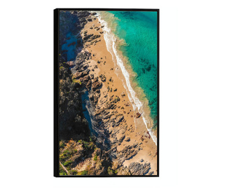 Plakat w ramce, Rocky Beach, 50x 70 cm, czarna ramka