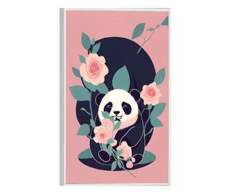 Uokvireni Plakati, Rose Panda, 42 x 30 cm, Bijeli okvir