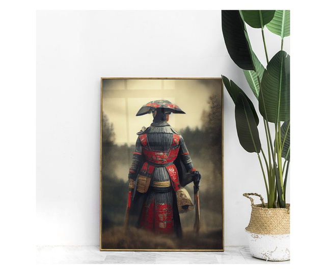 Plakat w ramce, Samurai Shades, 42 x 30 cm, złota rama