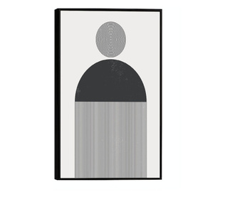 Uokvireni Plakati, Sfera Alb Negru, 21 x 30 cm, Crni okvir