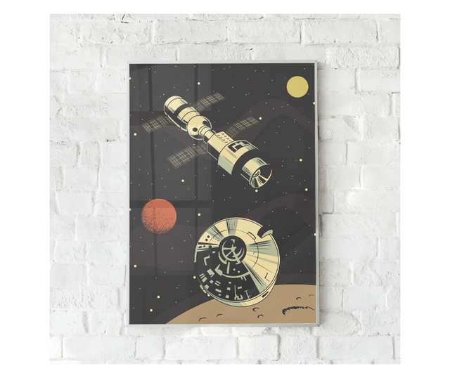 Uokvireni Plakati, Space Odysy 1, 42 x 30 cm, Bijeli okvir