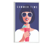 Plakat w ramce, Summer Times, 42 x 30 cm, biała ramka