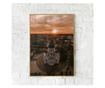 Uokvireni Plakati, Sunset Over The City, 80x60 cm, Zlatni okvir