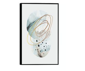 Uokvireni Plakati, Traseu de linii, 42 x 30 cm, Crni okvir