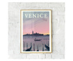 Plakat w ramce, Venice Lake, 21 x 30 cm, złota rama