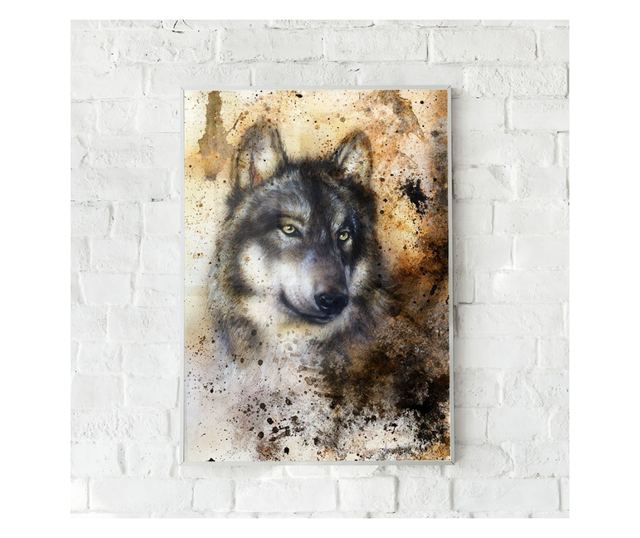 Uokvireni Plakati, Vintage Dog, 21 x 30 cm, Bijeli okvir
