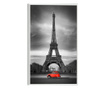 Plakat w ramce, Vintage Eiffel, 80x60 cm, biała ramka