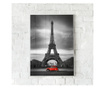 Plakat w ramce, Vintage Eiffel, 21 x 30 cm, biała ramka
