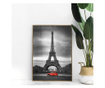 Plakat w ramce, Vintage Eiffel, 42 x 30 cm, złota rama
